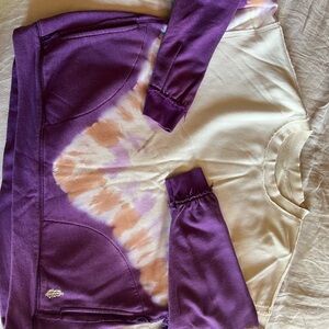 FP Movement FREE PEOPLE Ombre Metti Crew Sweatshirt Shirt Ombre Tie Dye SMALL